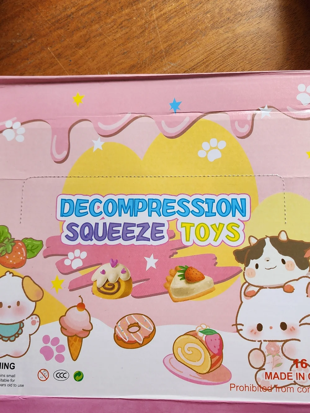 Pastel Rainbow Decompression Squeeze Toy Waffle.